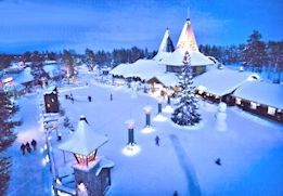 chalets du village du pere noel rovaniemi finlande laponie