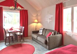 hebergement hotel chalet village du pere noel laponie finlande photos