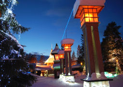 village pere noel rovaniemi finlande